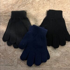 Cozy Kids Mittens - Black, Grey and Navy